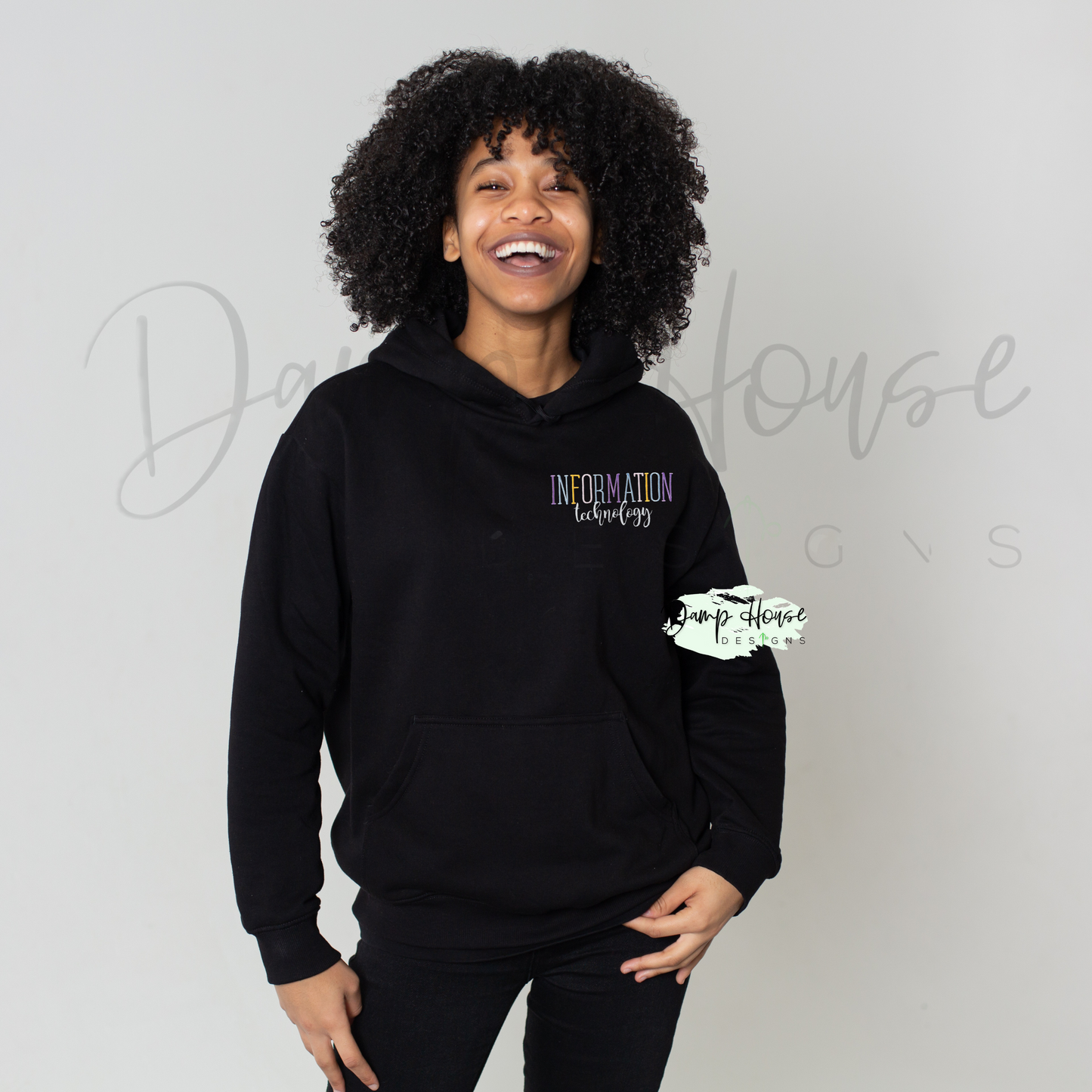 Healthcare Color-block Custom Dept Embroidered Hoodie