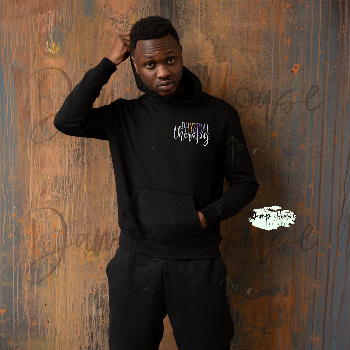 Healthcare Color-block Custom Dept Embroidered Hoodie