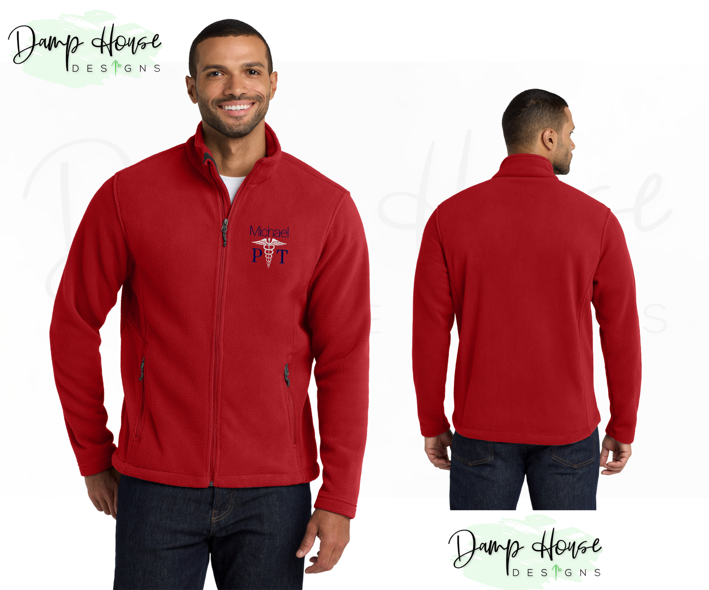 Men's Embroidered Value Fleece Jacket