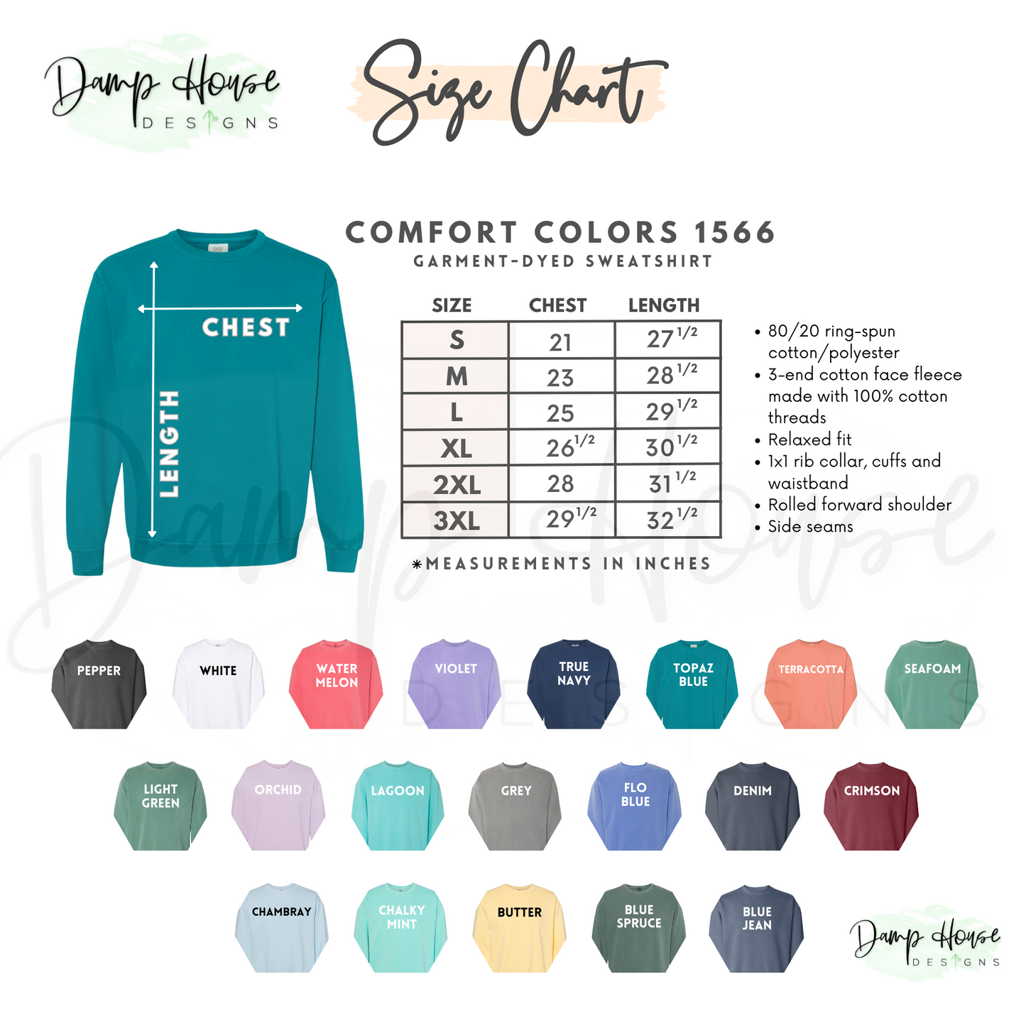 Color Block Comfort Colors Embroidered Dept Sweatshirt