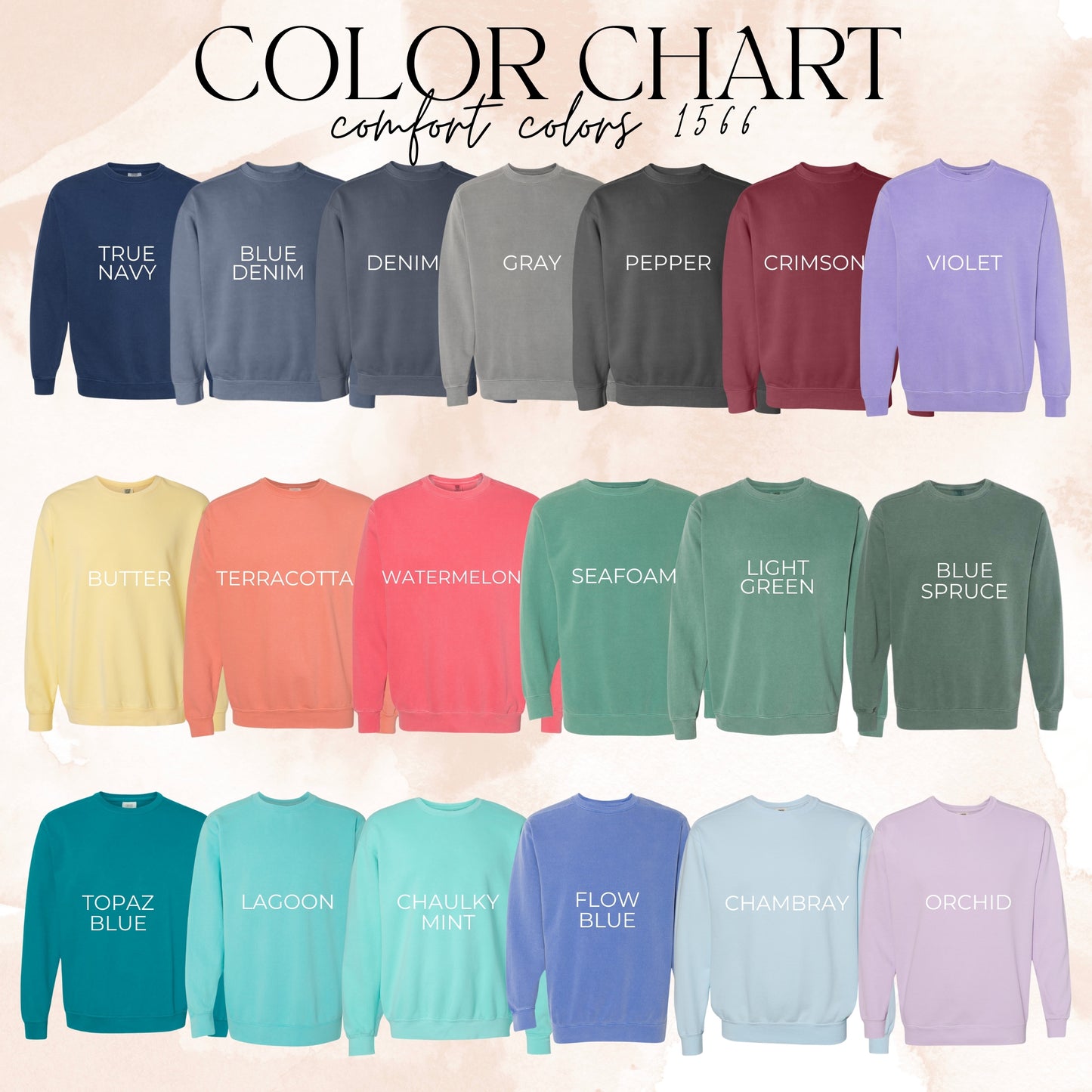 Color Block Comfort Colors Embroidered Dept Sweatshirt