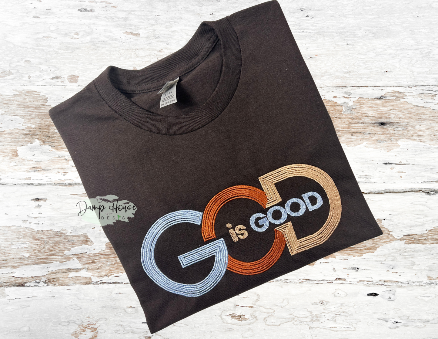 God is Good Embroidered T-Shirt