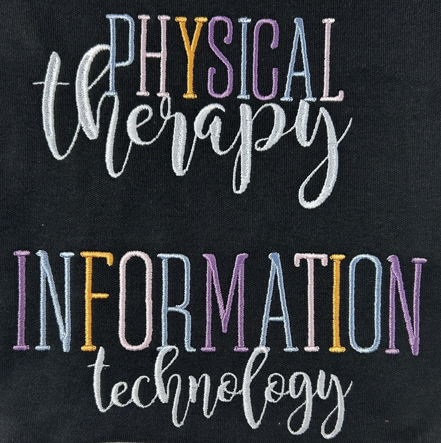 Healthcare Color-block Custom Dept Embroidered Hoodie