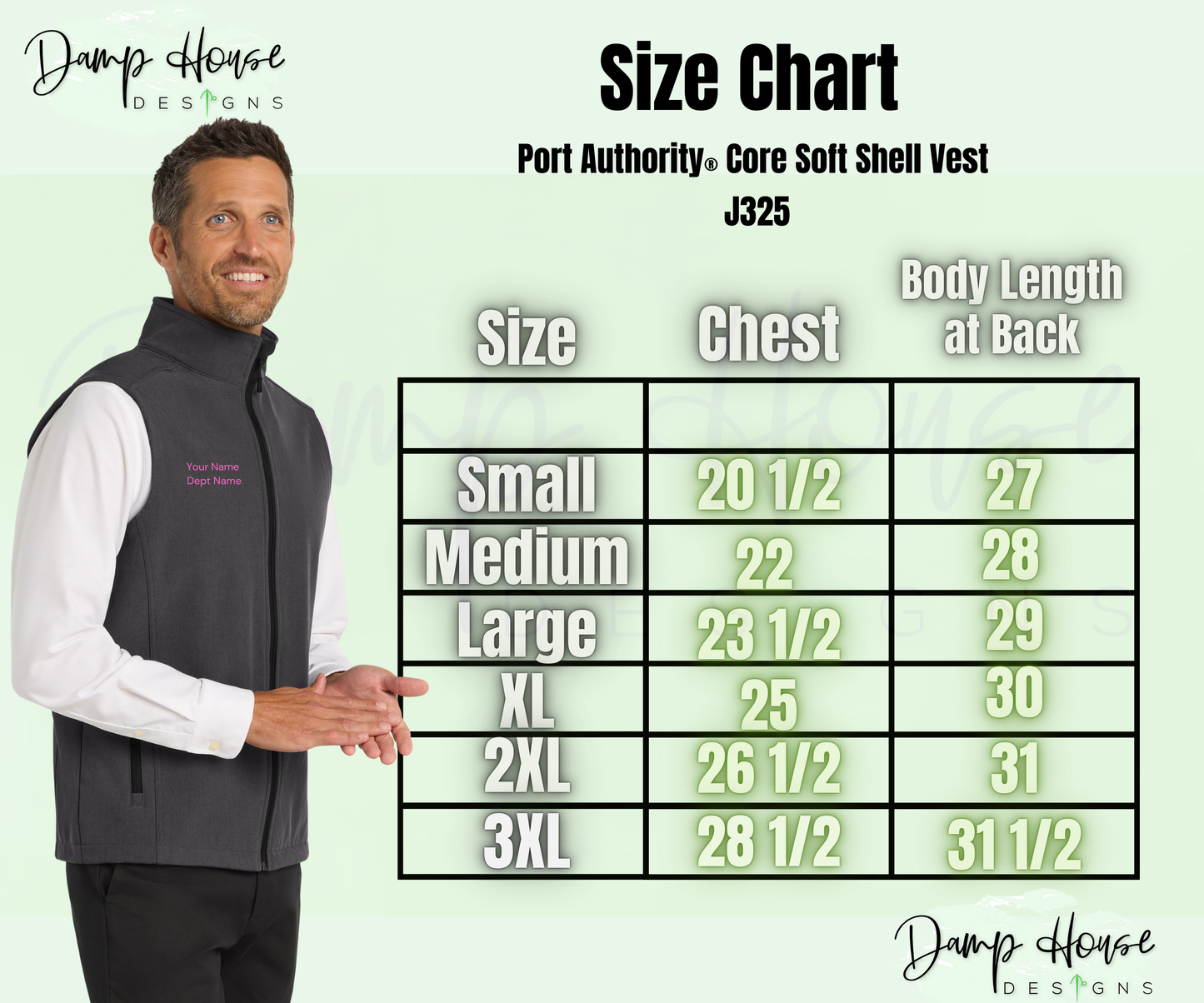 Men's Custom Core Embroidered Soft Shell Vest