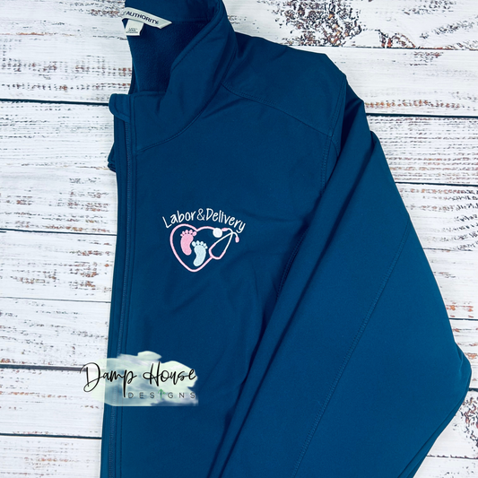 Labor & Delivery Women’s Embroidered Core Soft Shell Jacket