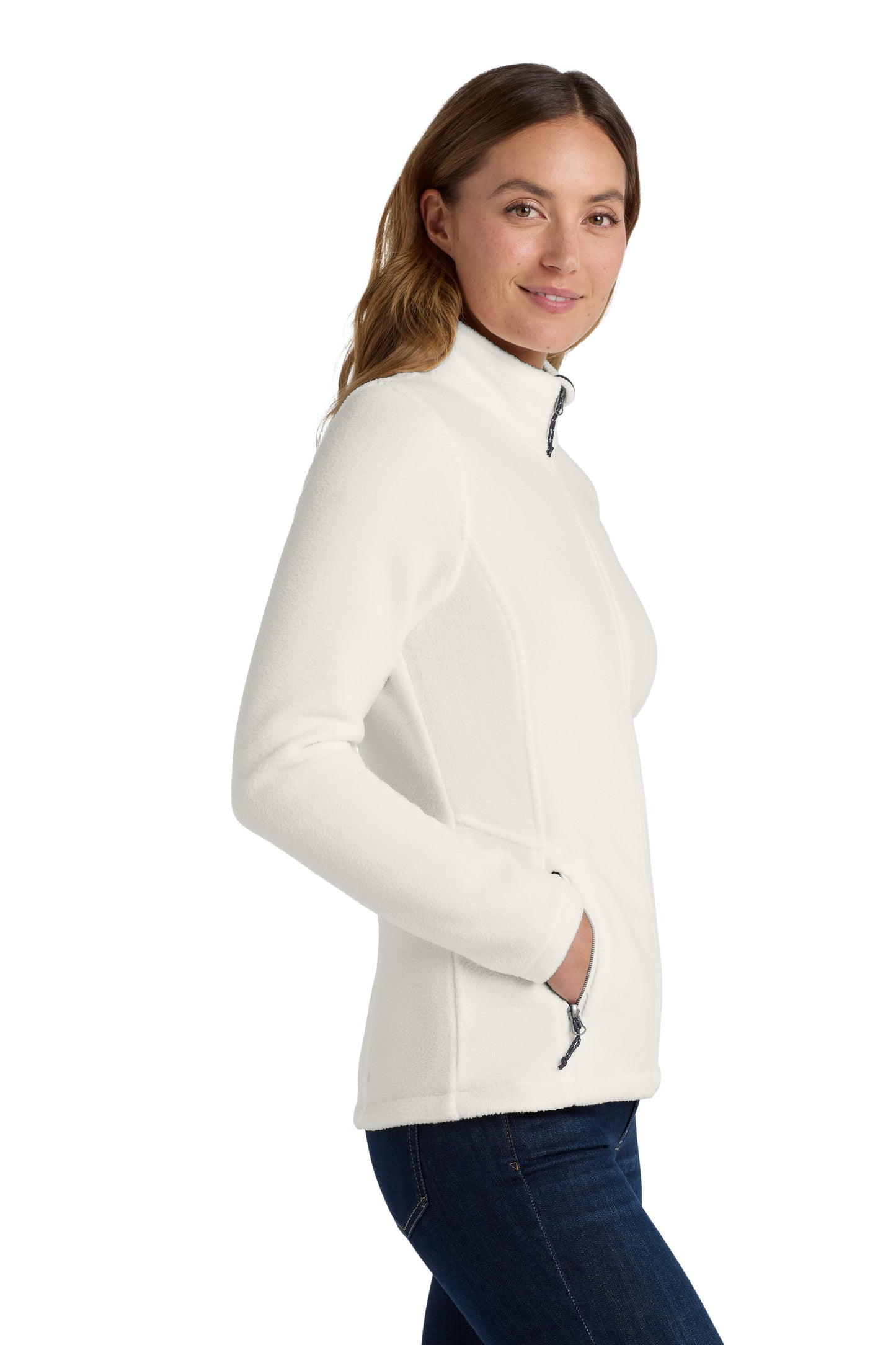 The Nurse Face Women's Embroidered Value Fleece Jacket