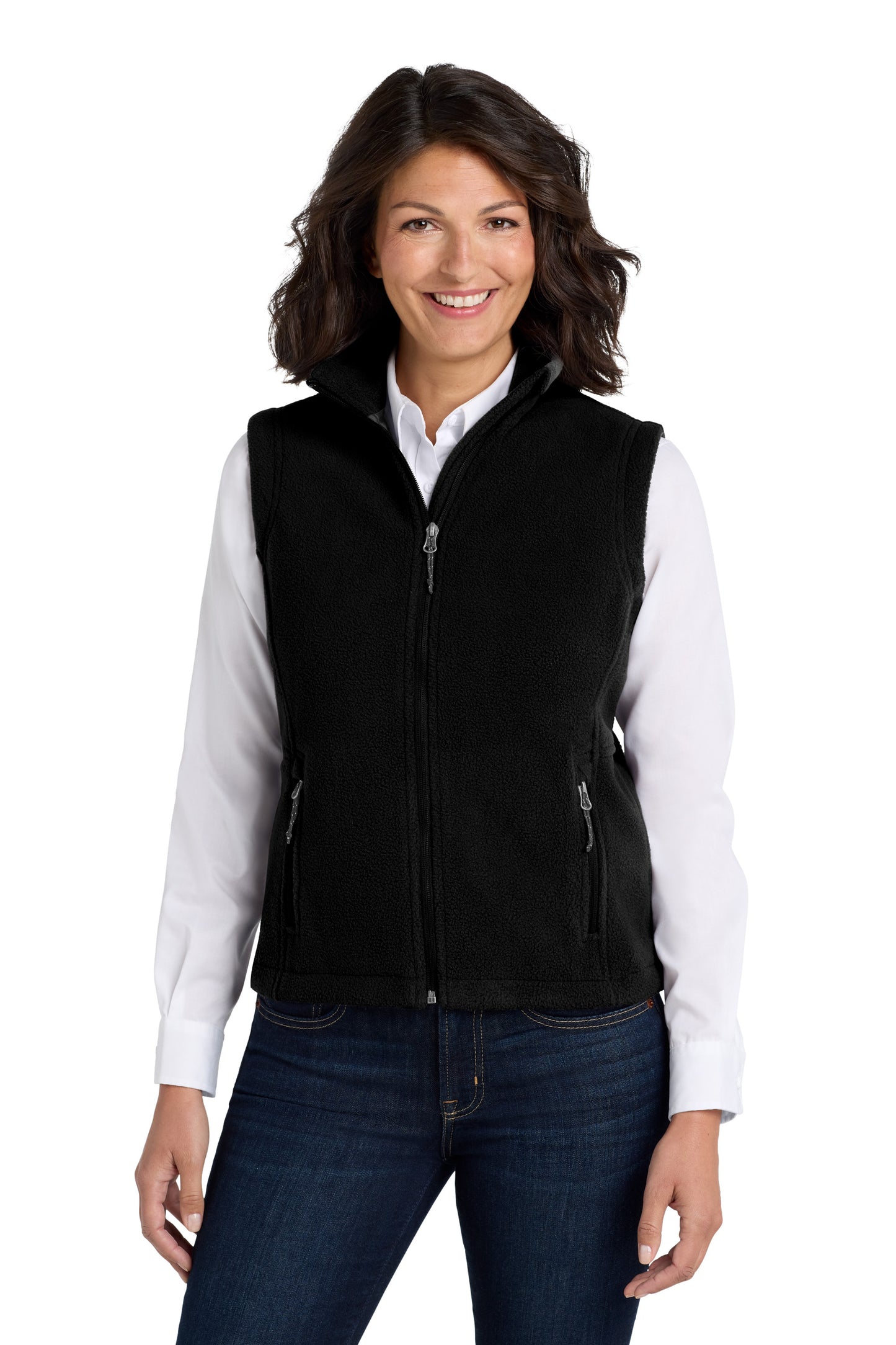 Women's Embroidered Value Fleece Vest