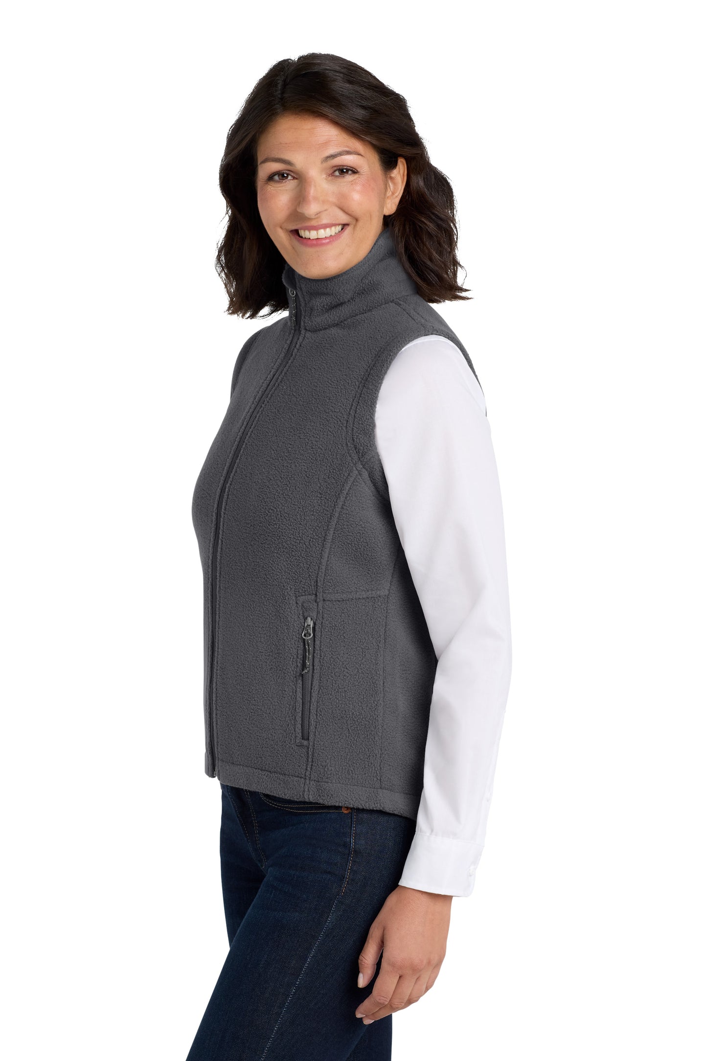 Women's Embroidered Value Fleece Vest