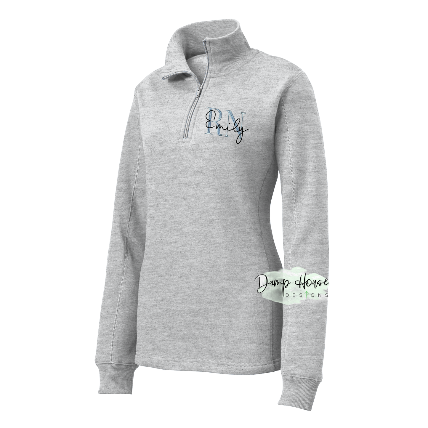 Women's Custom 1/4 Zip Embroidered Sweater