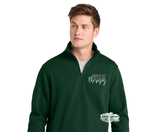 Men's Custom 1/4 Zip Embroidered Sweater