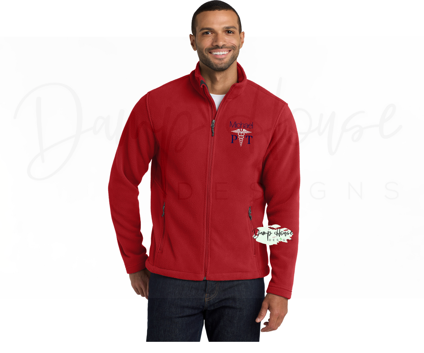 Men's Embroidered Value Fleece Jacket