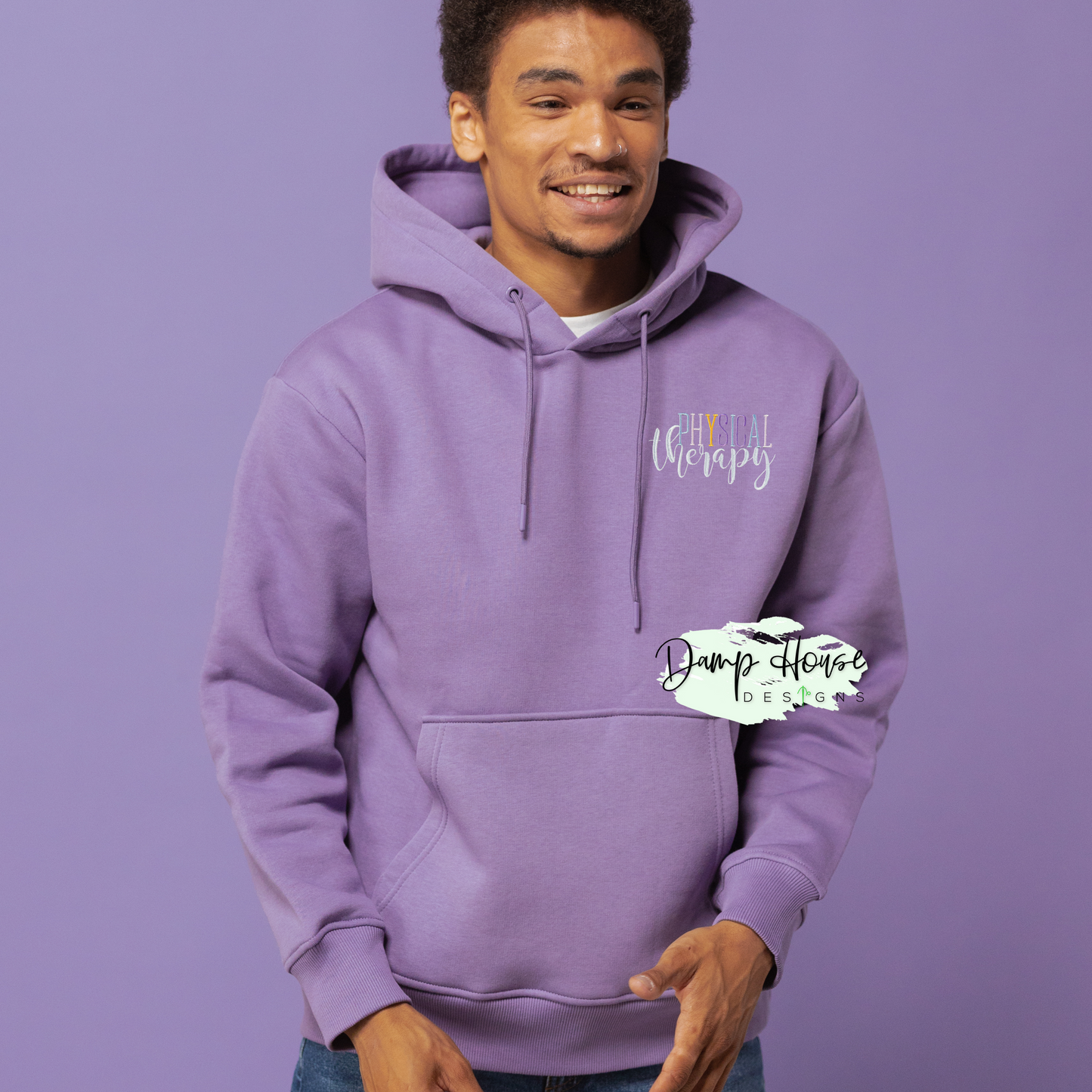 Healthcare Color-block Custom Dept Embroidered Hoodie