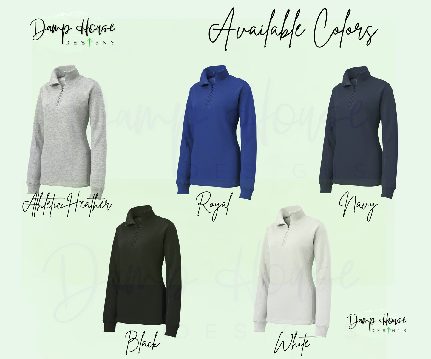 Women's Custom 1/4 Zip Embroidered Sweater